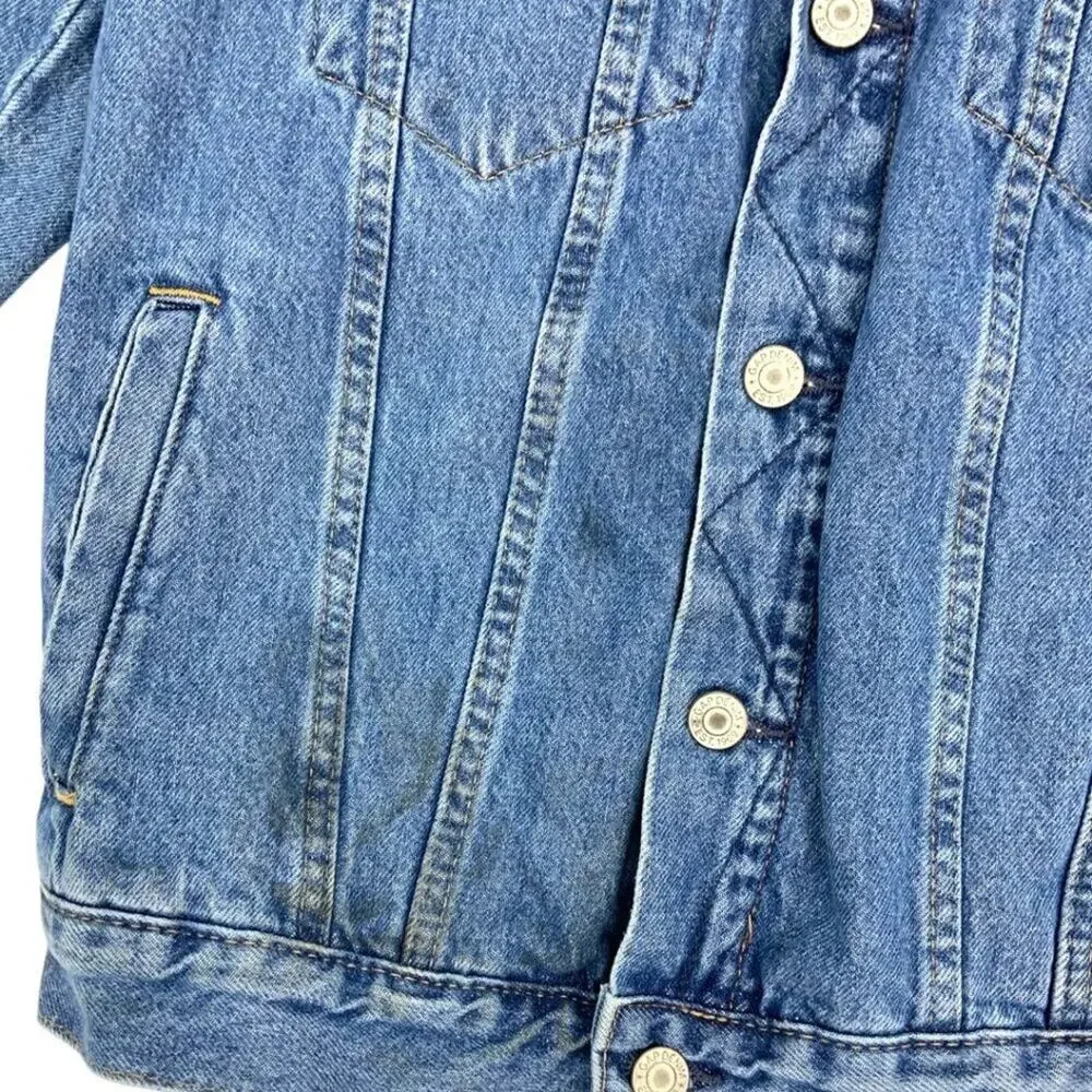 Gap Teen 100% Cotton Oversize Denim Jacket Medium Wash Size XXL (14-16)